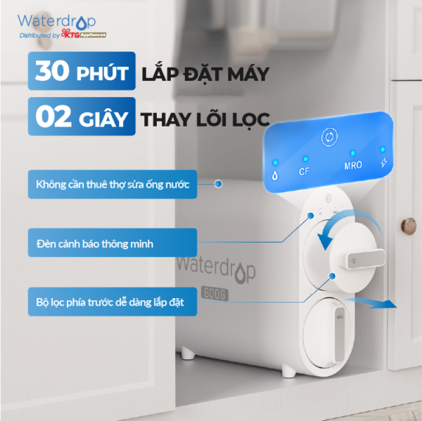 Máy lọc nước RO Waterdrop WD-G2P600-W